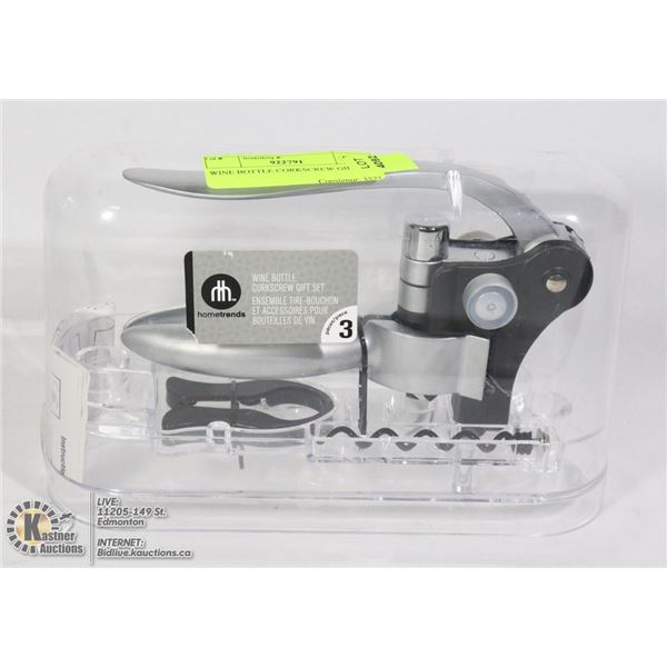 WINE BOTTLE CORKSCREW GIFT SET