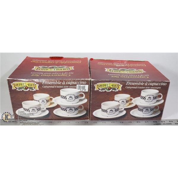 DINNERWARE 2 CAPPUCCINO SETS