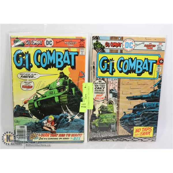 G.I. COMBAT #185 + #193 COMICS