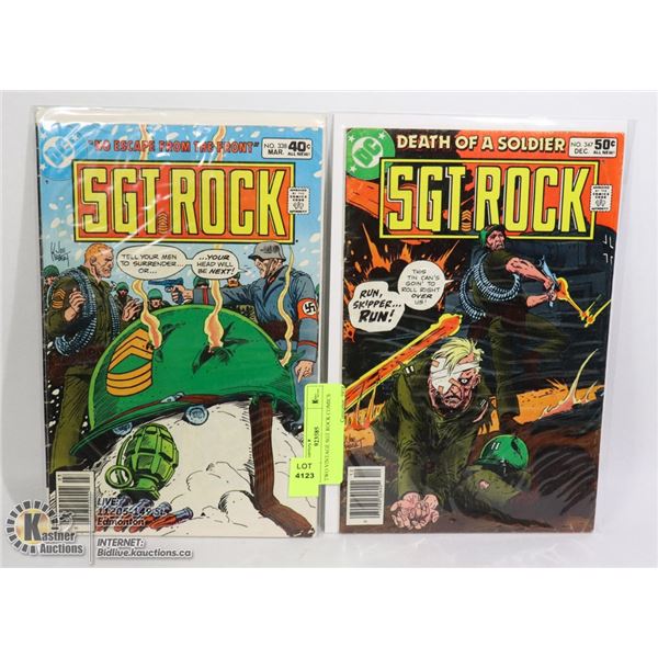 TWO VINTAGE SGT ROCK COMICS