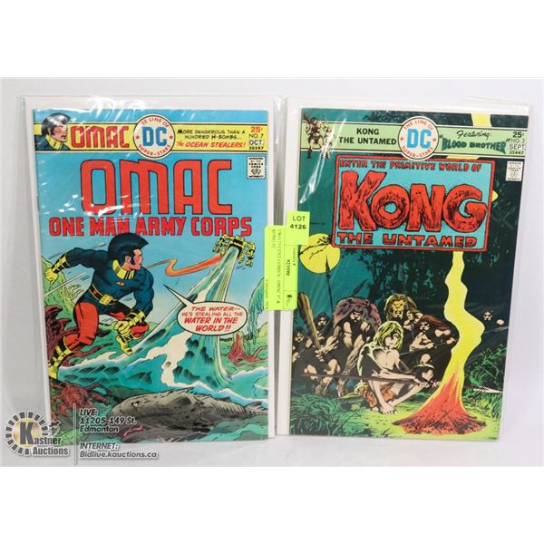 TWO 25 CENT COMICS - OMAC #7 & KONG #2