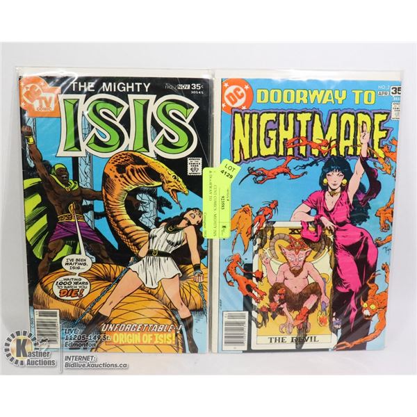 TWO 35 CENT COMICS - MIGHTY ISIS & DOORWAY TO
