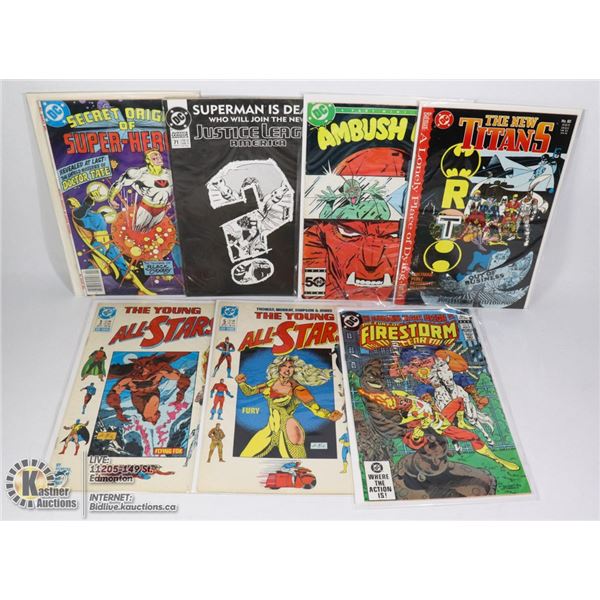 7 VINTAGE ASSTD DC COMICS
