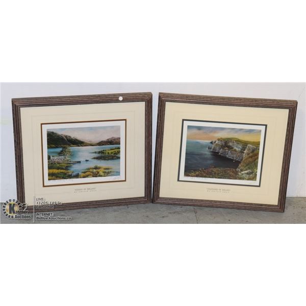 PHILIP GRAY SIGNED LITHOS FRAMED & MATTED IRELAND