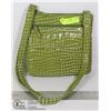 Image 1 : LADIES DIVERSO GREEN CROC PURSE