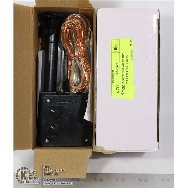 LOT OF 2 NEW SOLAR FAIRY OUTDOOR LED LIGHT KITS
