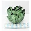 Image 1 : 19)  GREEN PHANTOM QUARTZ CRYSTAL CLUSTER