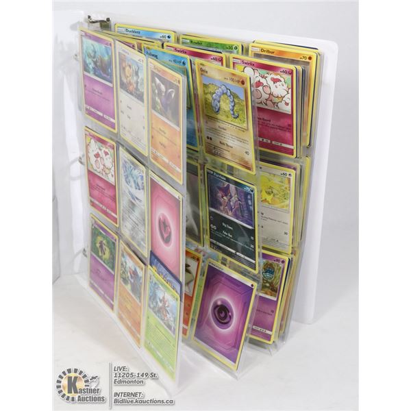 180 VARIOUS POKEMON CARDS IN BINDER