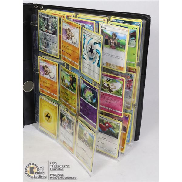 180 VARIOUS POKEMON CARDS IN BINDER