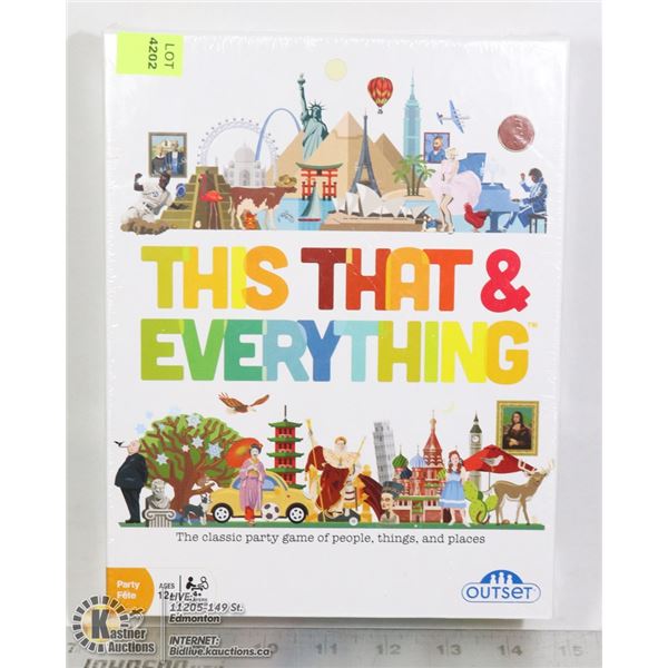 NEW SEALED, THIS, THAT, & EVERYTHING PARTY GAME