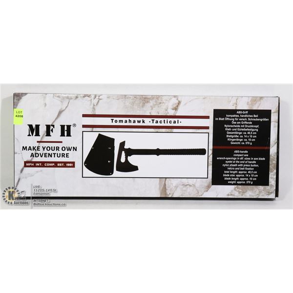 NEW MFH TACTICAL TOMAHAWK WITH SHEATH