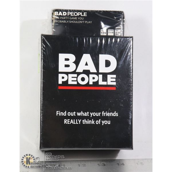 NEW SEALED BAD PEOPLE CARD GAME