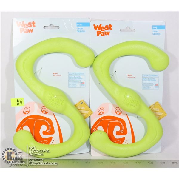 TWO WEST PAW DOG TOYS