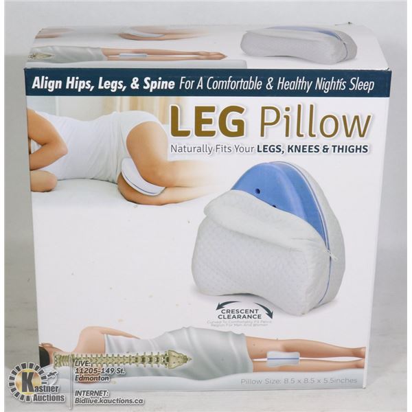 NEW LEG PILLOW: ALIGNS HIPS, LEGS, & SPINE