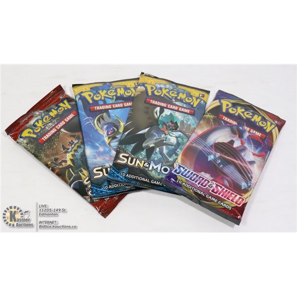 X4 POKEMON NEW COLLECTOR BOOSTER PACKS
