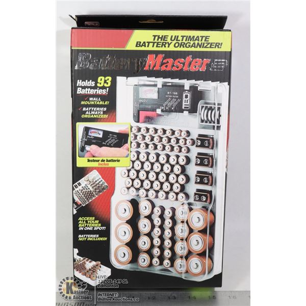 BATTERY MASTER BATTERY ORGANIZER WITH