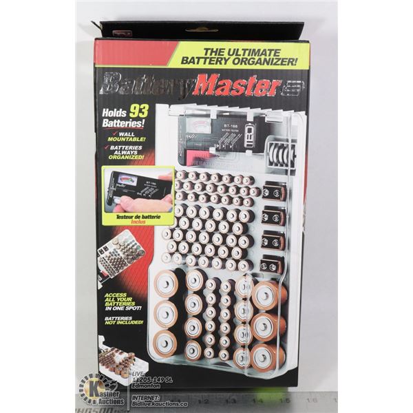 BATTERY MASTER BATTERY ORGANIZER WITH