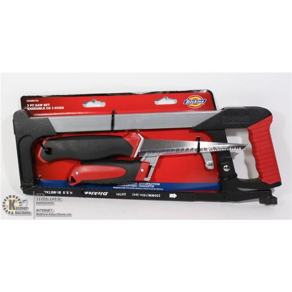 NEW DICKIES 3PC SAW SET