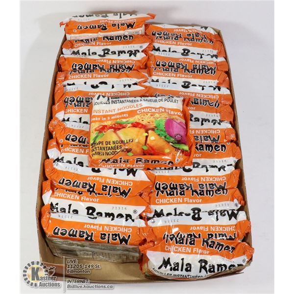 FLAT OF CHICKEN FLAVOUR RAMEN NOODLES