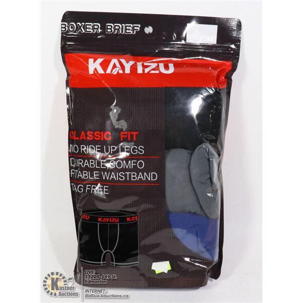 3 PACK OF KAYIZU MENS BOXER BRIEFS