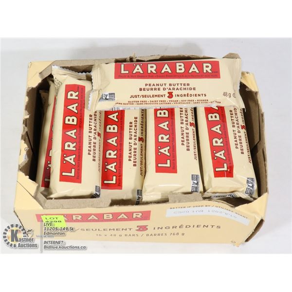 CASE OF LARABAR PEANUT BUTTER FLAVOUR