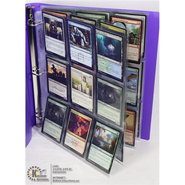 LOT OF 180 MAGIC COLLECTIBLE CARDS BINDER