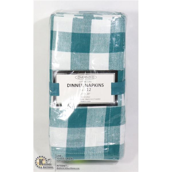 12 PACK OF OVERSIZED COTTON DINNER NAPKINS