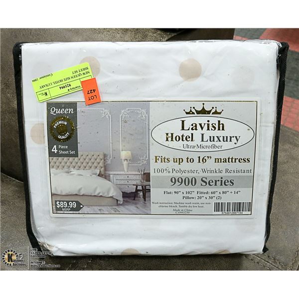 NEW QUEEN SIZE HOTEL LUXURY SHEET SET