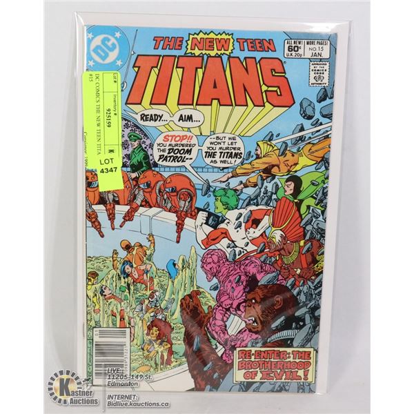 DC COMICS THE NEW TEEN TITANS #15
