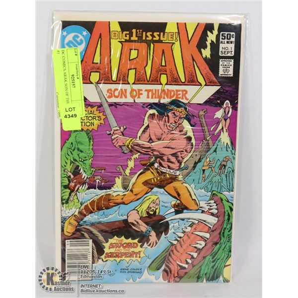 DC COMICS ARAK SON OF THUNDER #1