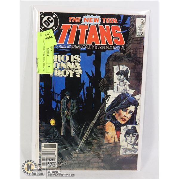 DC COMICS THE NEW TEEN TITANS #38