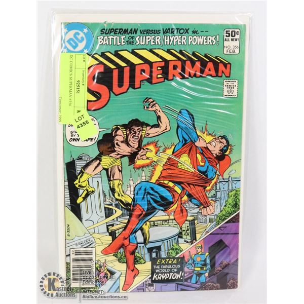 DC COMICS SUPERMAN #356
