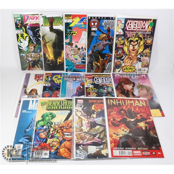 BOX OF 15 RANDOM ASSORTED MARVEL COMICS