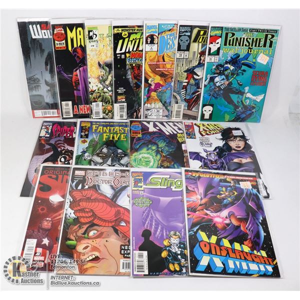 BOX OF 15 RANDOM ASSORTED MARVEL COMICS