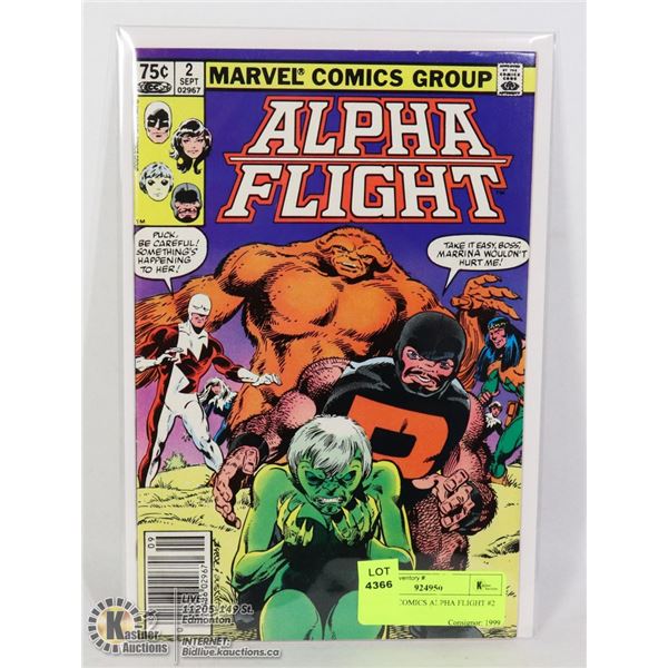 MARVEL COMICS ALPHA FLIGHT #2