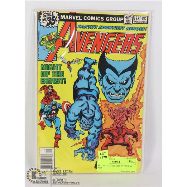 MARVEL COMICS THE AVENGERS #178