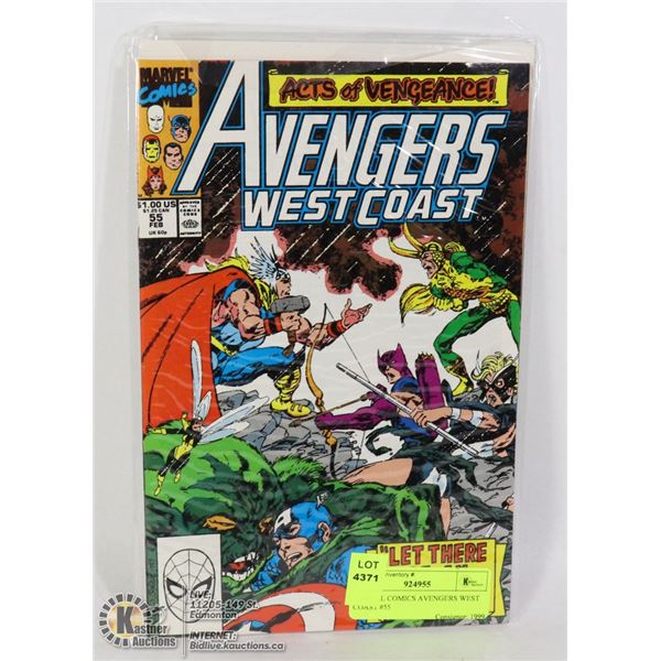 MARVEL COMICS AVENGERS WEST COAST #55