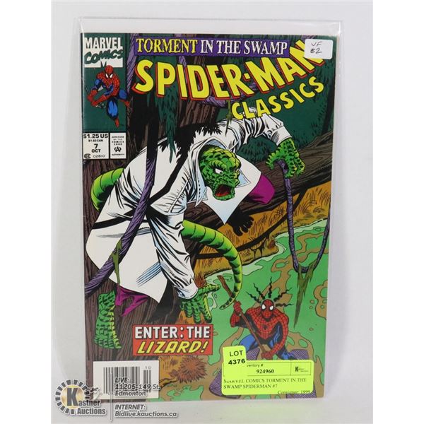 MARVEL COMICS TORMENT IN THE SWAMP SPIDERMAN #7