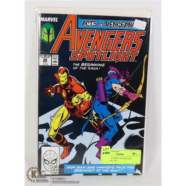 MARVEL COMICS AVENGERS SPOTLIGHT #26