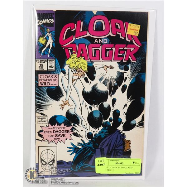 MARVEL COMICS CLOAK AND DAGGER #15