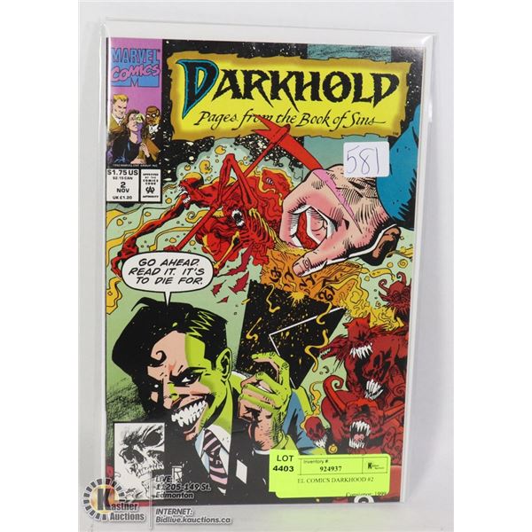 MARVEL COMICS DARKHOOD #2