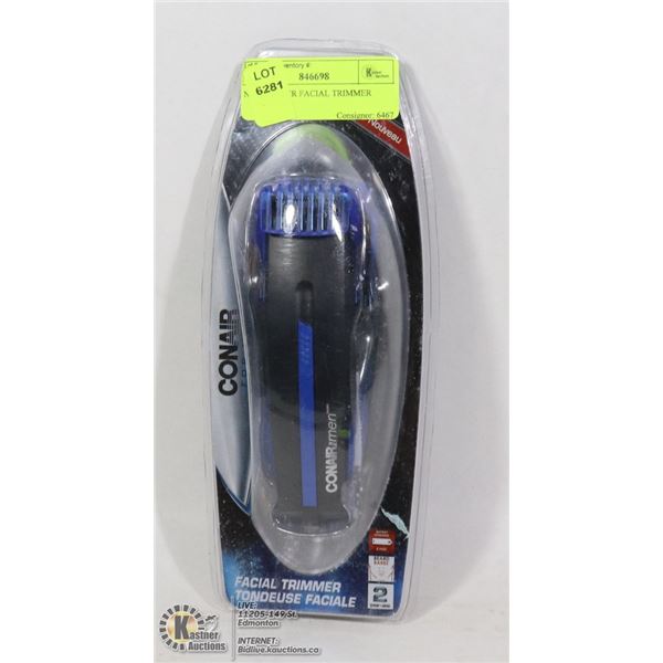 NEW CONAIR FACIAL TRIMMER