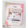 Image 1 : PINK FLOWER GARDEN THEME 4PC BEDDING SET