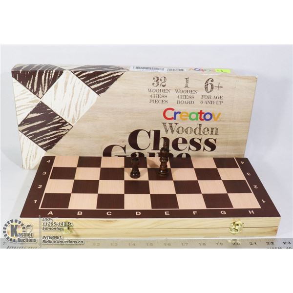 WOODEN CHESS SET
