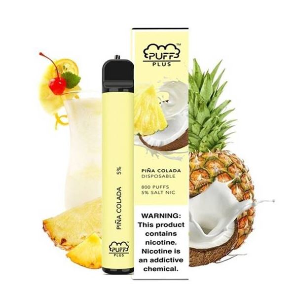 800 PUFFS PLUS E-CIGARETTE PINA COLADA