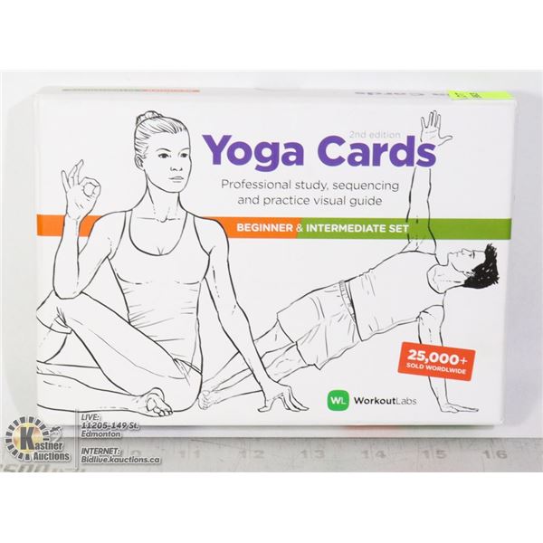 SET OF BEGINNER & INTERMEDIATE YOGA CARDS