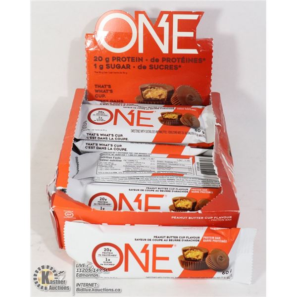 CASE OF 12 "ONE" PEANUT BUTTER CUP PROTEIN BARS