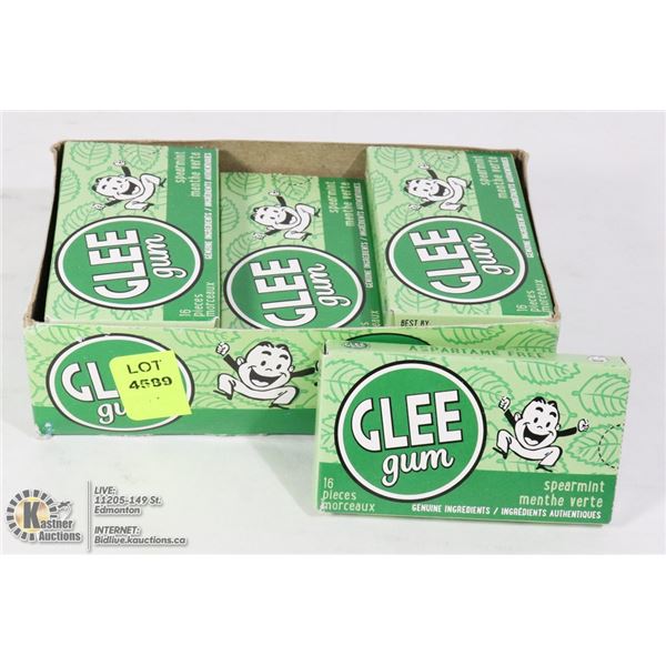 CASE OF GLEE GUM SPEARMINT
