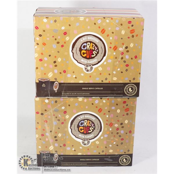 TWO BOXES OF A BIT OBSESSED CRAZY CUPS