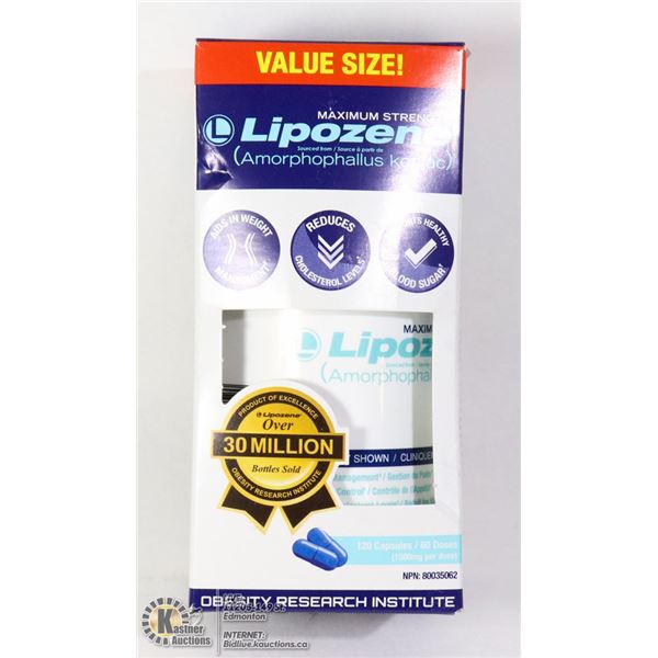 BOTTLE OF LIPOZENE WEIGHT LOSS PILLS